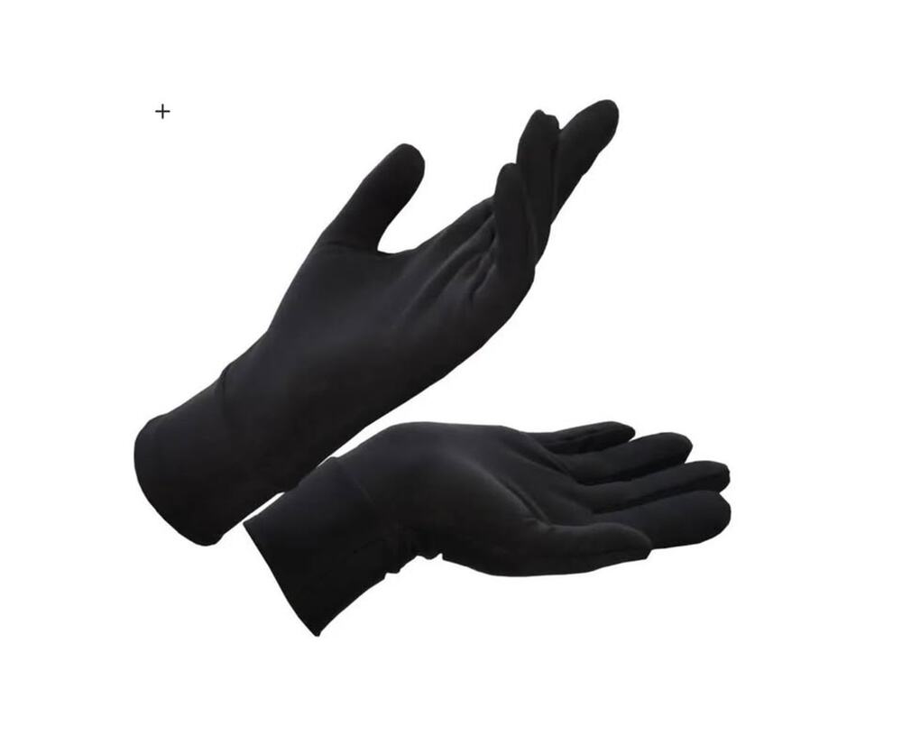 Ice skates gloves black